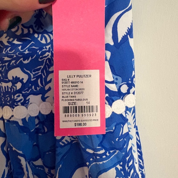 Lily Pulitzer Blue Tang size 14 - Picture 5 of 7
